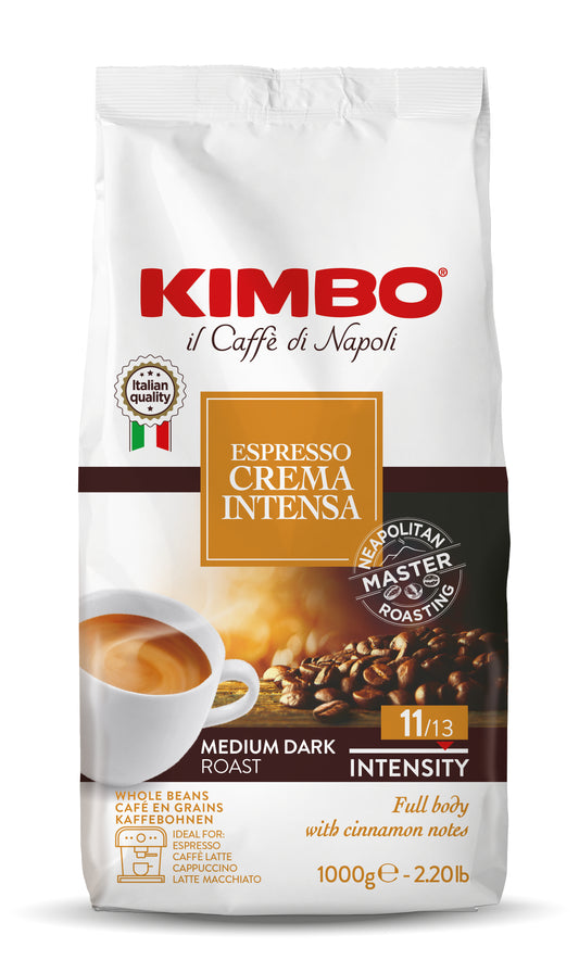 Kimbo -  Espresso Crema Intensa ganze Kaffeebohnen 1kg