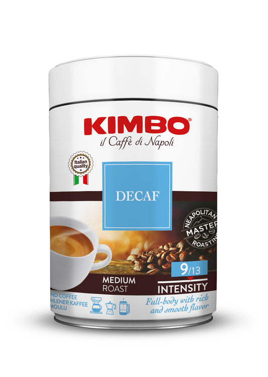 Kimbo Decaffeinato – 250g gemahlener Kaffee