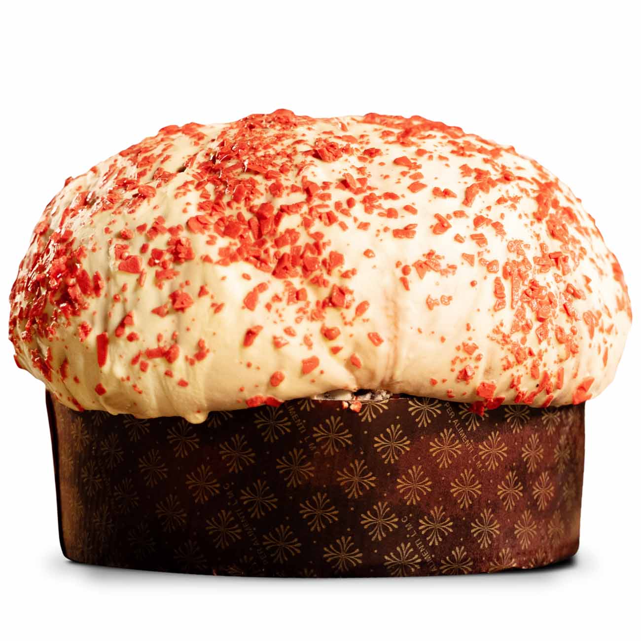 Panettone Red Velvet mit Weißer Schokoladencreme